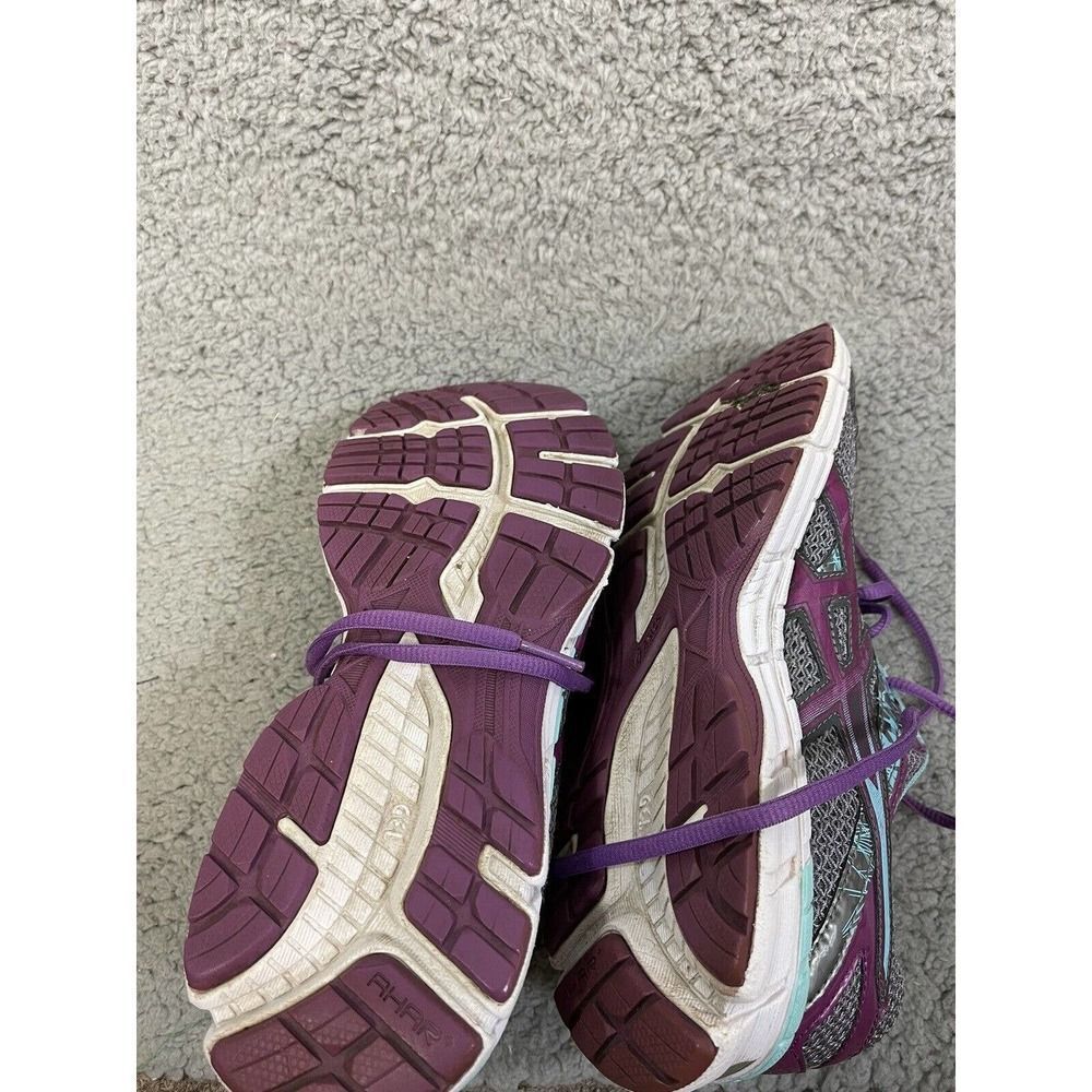 Asics Running GEL-EXCITE 3 Athletic Shoes T5B9N Gray/Purple/Aqua Womens Size 8 - Picture 9 of 10